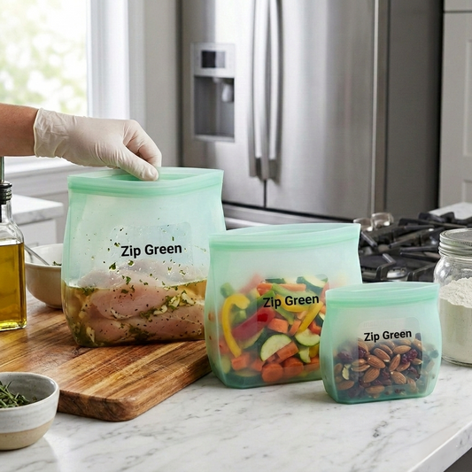 ZipGreen Silicone Green Smart Bags