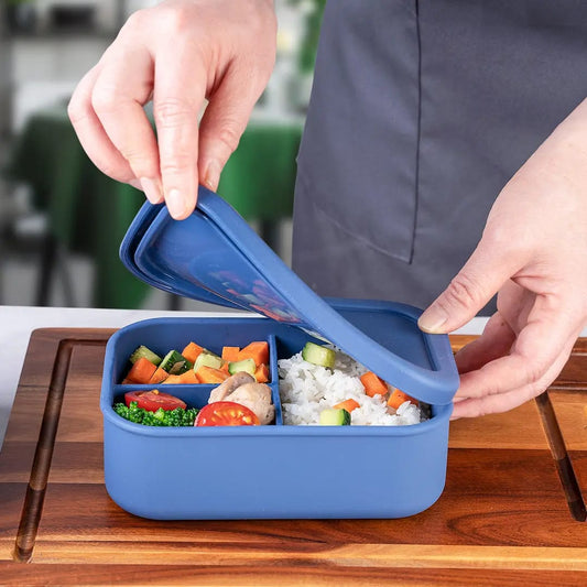 ZipGreen Silicone Everyday 3 Partition Lunchboxes