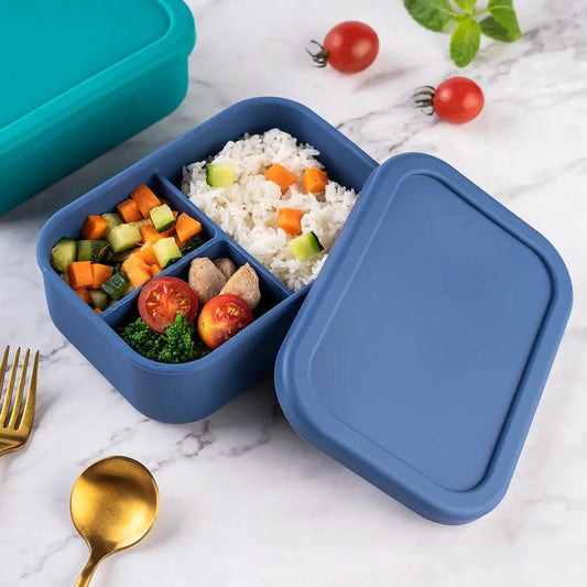 ZipGreen Silicone Everyday 3 Partition Lunchboxes