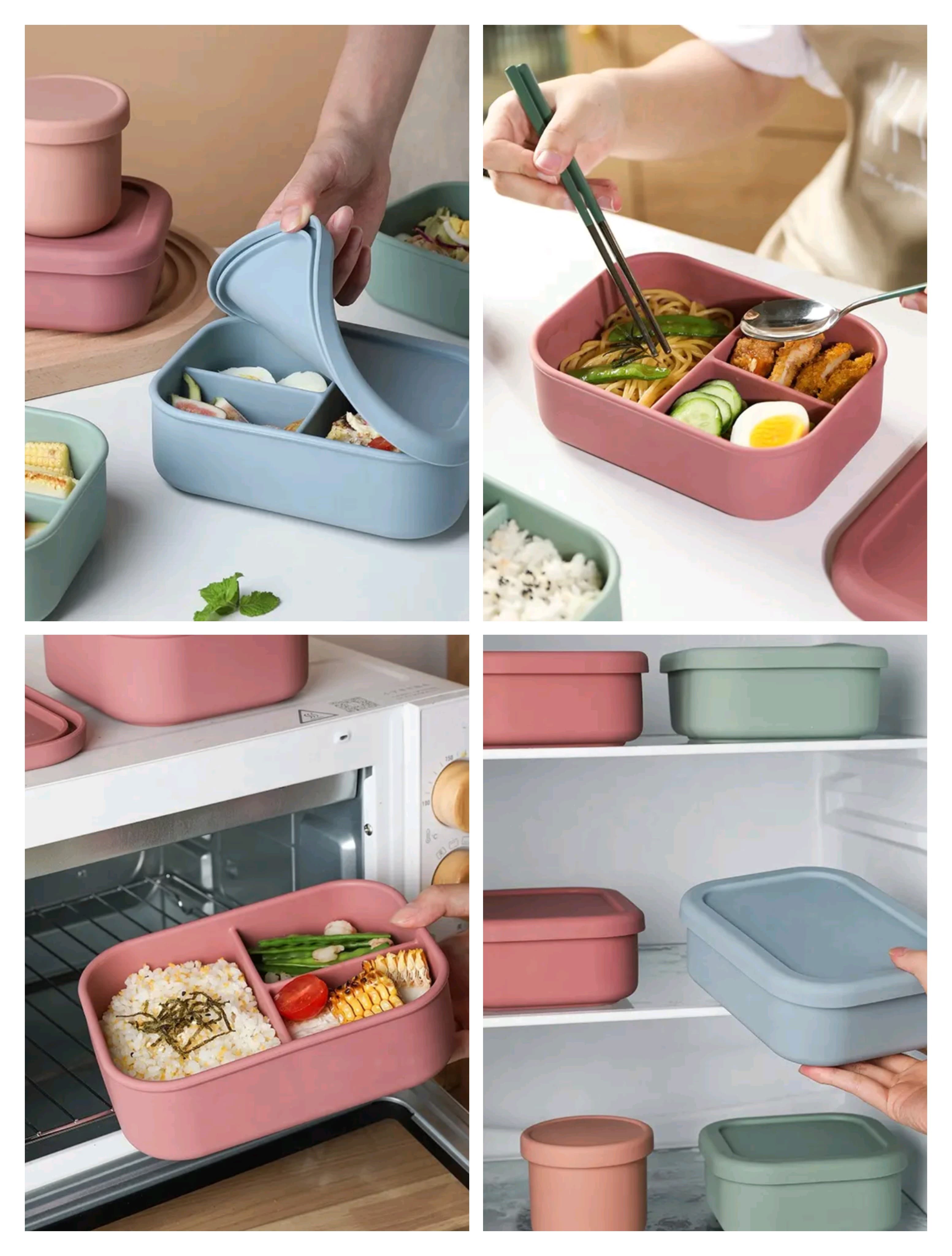 ZipGreen Category - 3 Partition Lunchboxes