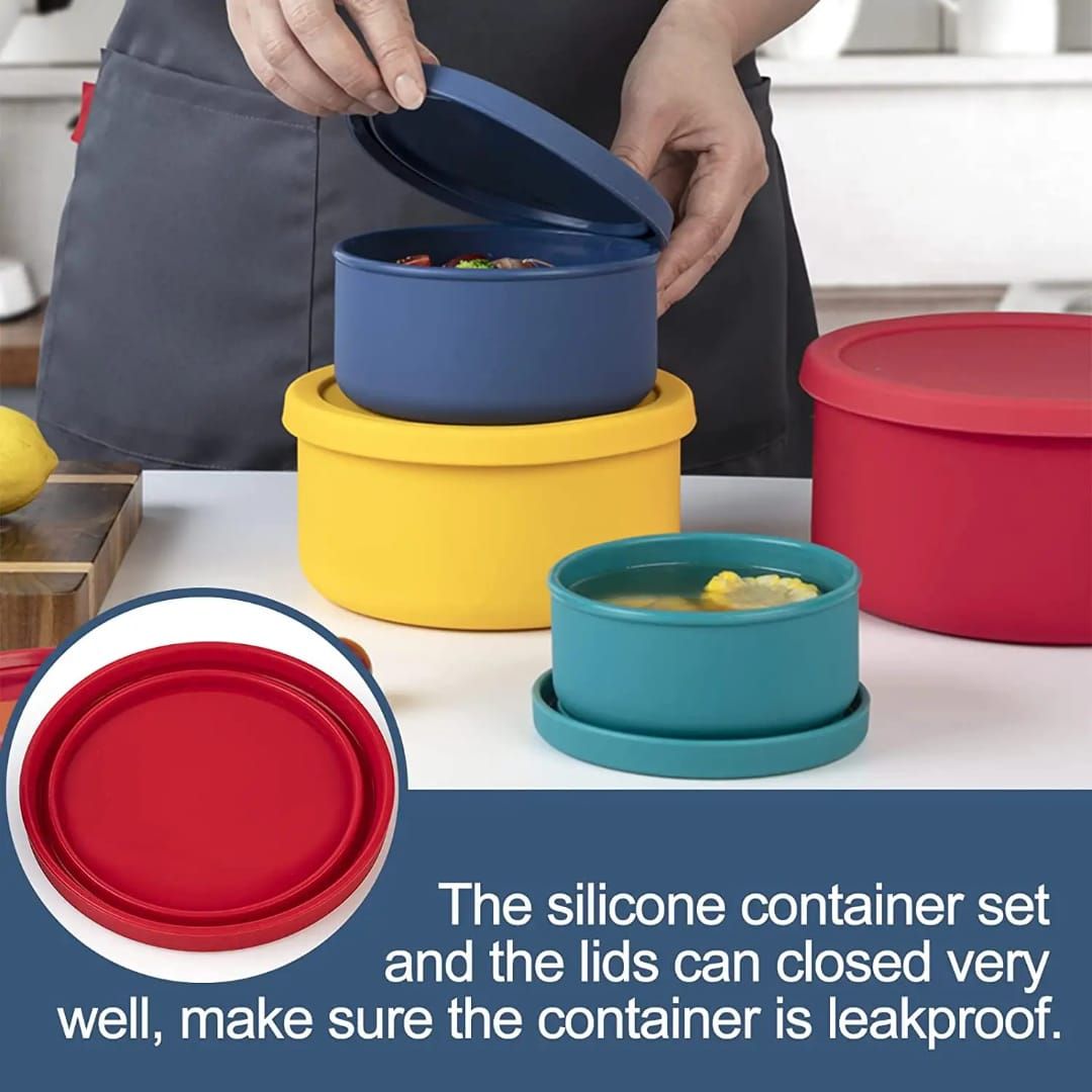 ZipGreen Silicone Multi-Use Round Containers (Pack of 4) Image