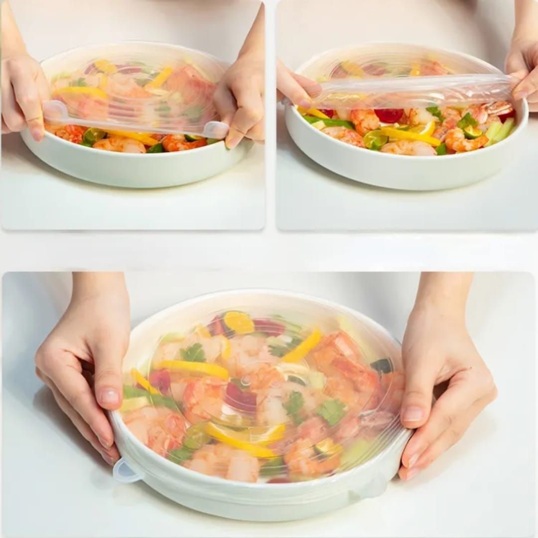 ZipGreen Silicone Stretch Lids Round - (Pack of 6) Image