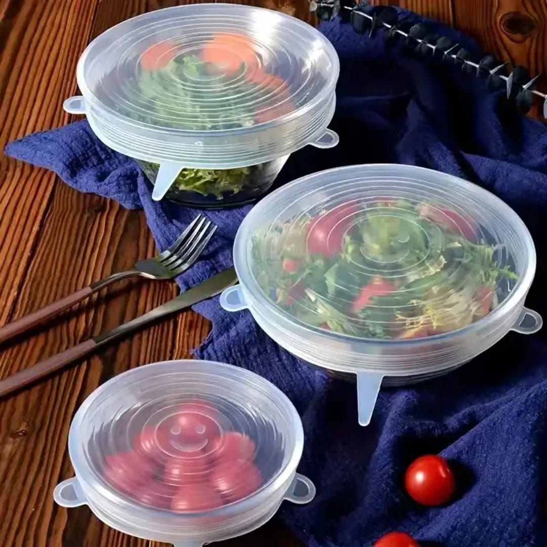 ZipGreen Silicone Stretch Lids Round - (Pack of 6) Image